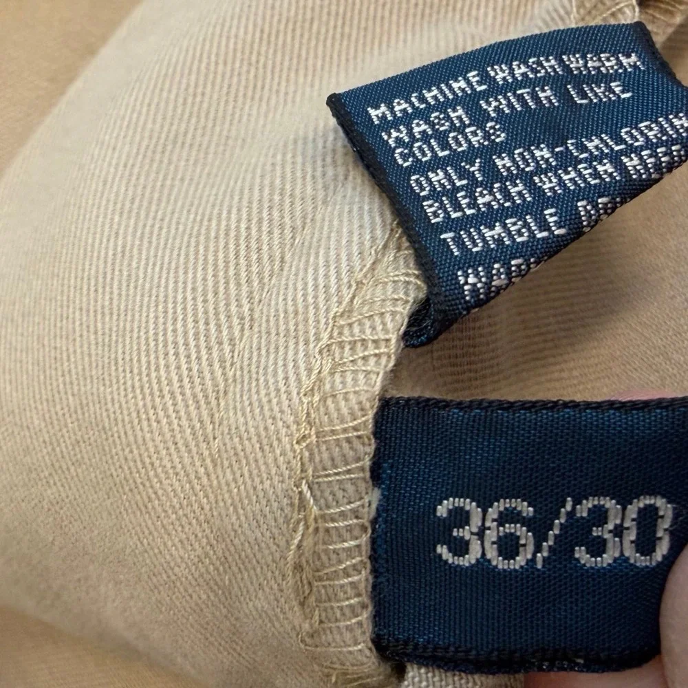 Vintage Polo Ralph Lauren Hammond Pant Fits Mens 35x29 Chino Pleated Khaki Twill